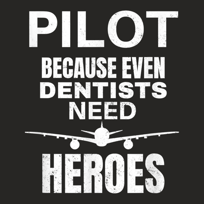 Funny Commercial Private Airplane Helicopter Pilot Dentist T Shirt Ladies Fitted T-Shirt by AshleyPenez | Artistshot