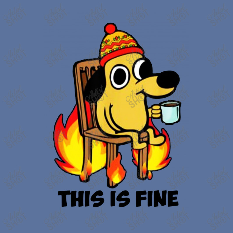 This Is Fine Dog Lightweight Hoodie | Artistshot