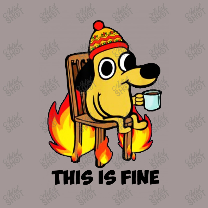 This Is Fine Dog Vintage Short | Artistshot