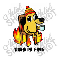 This Is Fine Dog V-neck Tee | Artistshot