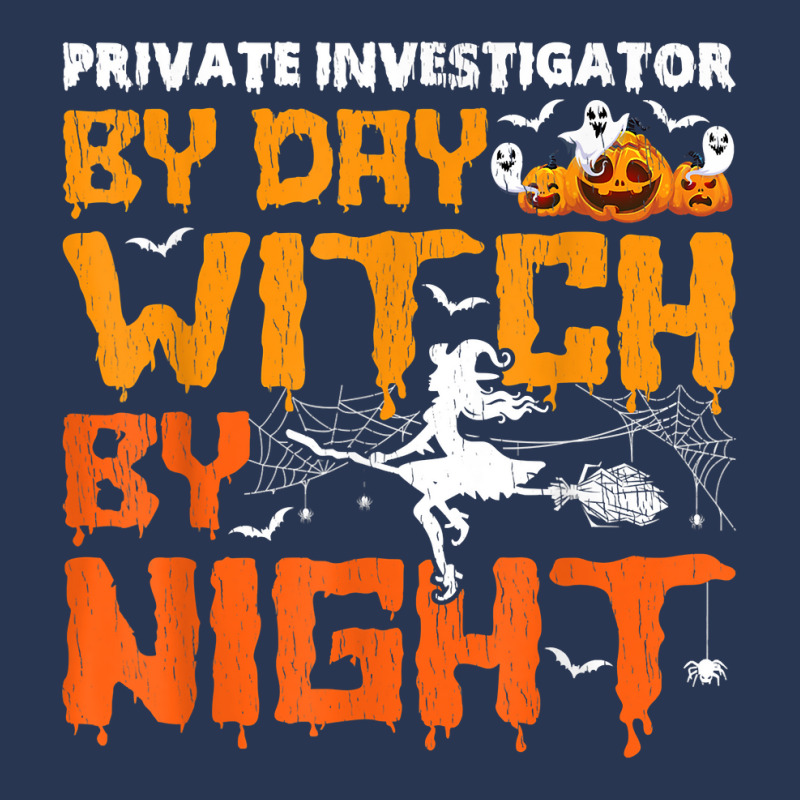 Funny Private Investigator By Day Witch By Night Halloween T Shirt Ladies Denim Jacket by AshleyPenez | Artistshot