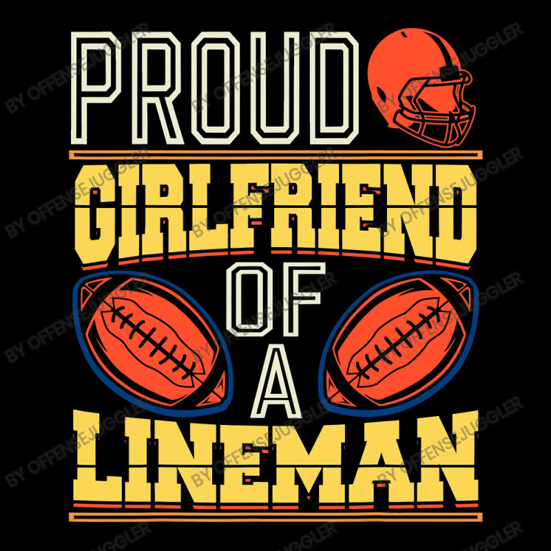 Football Funny Football Lineman Girlfriend 2 Cropped Hoodie by offensejuggler | Artistshot