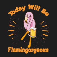 Flamingo Bird Tropical Gorgeous Flamingo Sunglass Drinking Beer Flamin Classic T-shirt | Artistshot