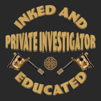 Inked And Educated Private Investigator T Shirt Printed Hat | Artistshot