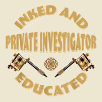 Inked And Educated Private Investigator T Shirt Cropped Hoodie | Artistshot