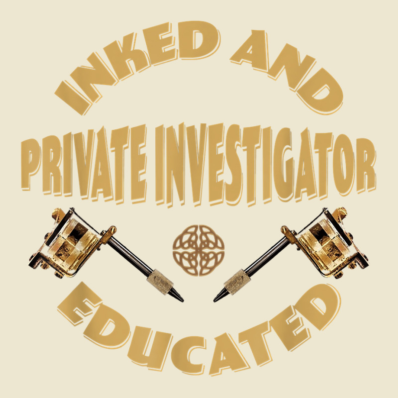 Inked And Educated Private Investigator T Shirt Cropped Hoodie by MoczoTenleigh | Artistshot