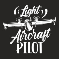 Light Aircraft Pilot Small Airplane Private T Shirt Ladies Fitted T-shirt | Artistshot