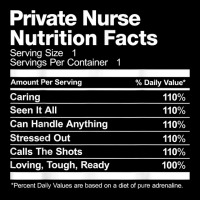 Mens Private Nurse Nutrition Facts Funny T Shirt Pocket T-shirt | Artistshot