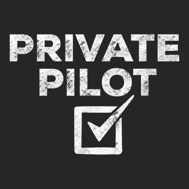 New Private Pilot Check Gift T Shirt Ladies Fitted T-Shirt by MoczoTenleigh | Artistshot