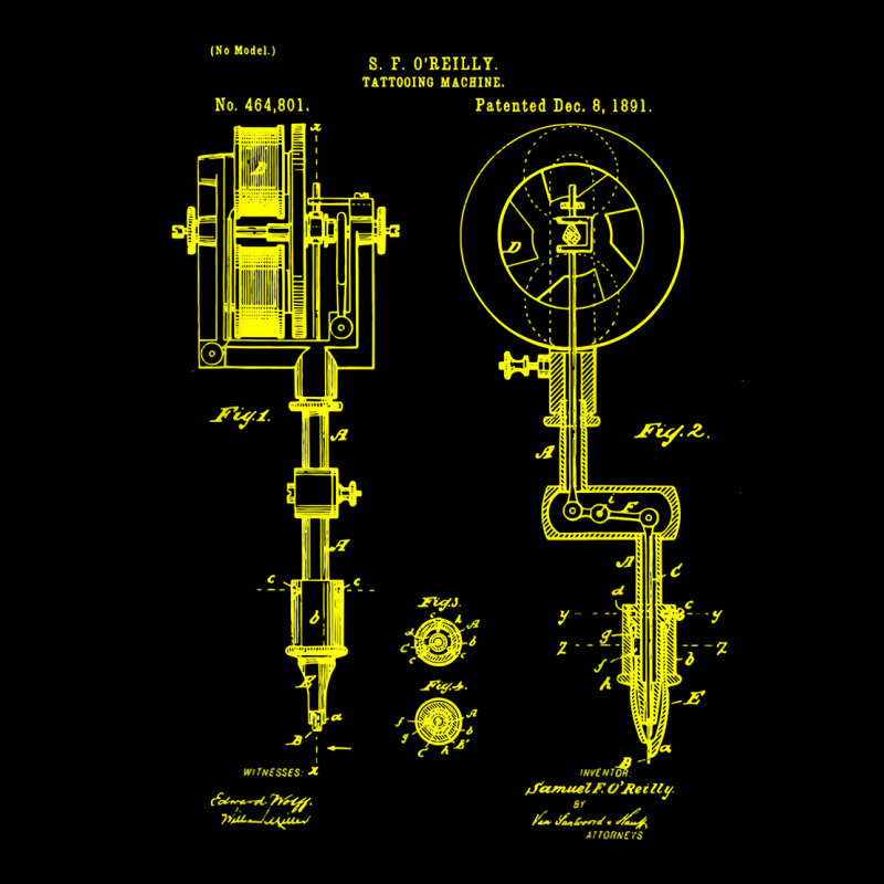 Tattoo Artist Gun Shirt Inking Machine Drawing Vintage Tee Zipper Hoodie | Artistshot