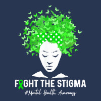 Women Fight The Stigma Mental Health T  Shirt Women Fight The Stigma M Men Denim Jacket | Artistshot