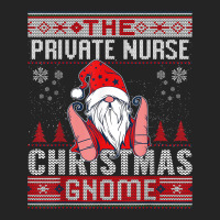 Private Nurse Christmas Gnome Matching Family Ugly T Shirt 3/4 Sleeve Shirt | Artistshot