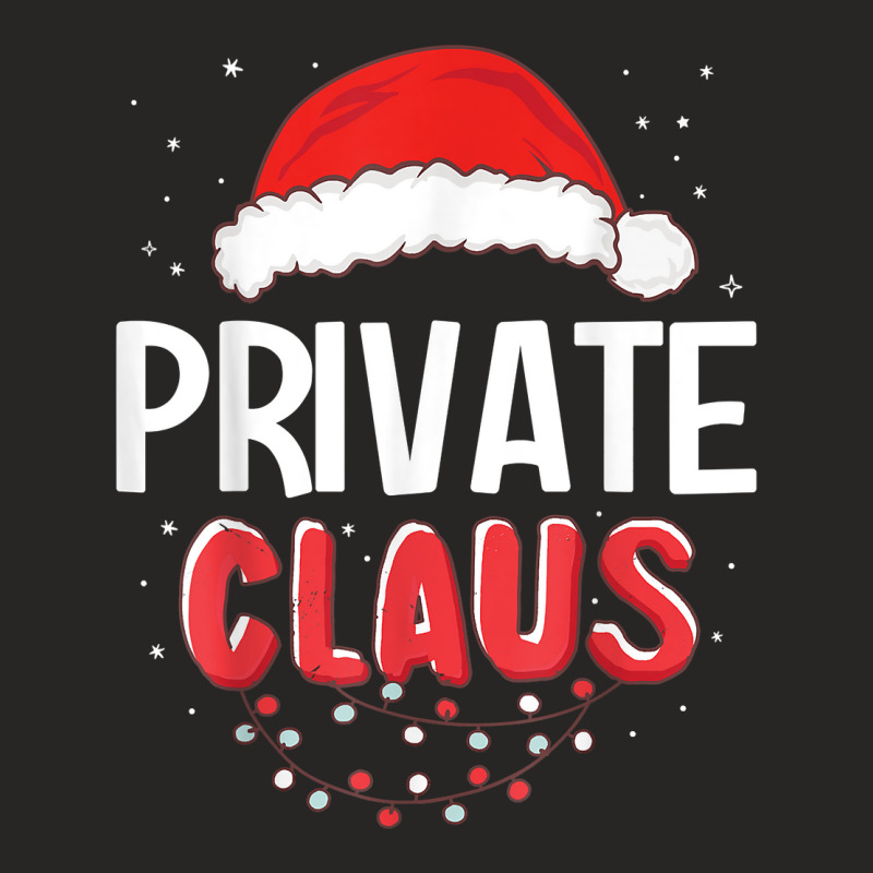 Private Santa Claus Christmas Matching Costume T Shirt Ladies Fitted T-Shirt by AshleyPenez | Artistshot