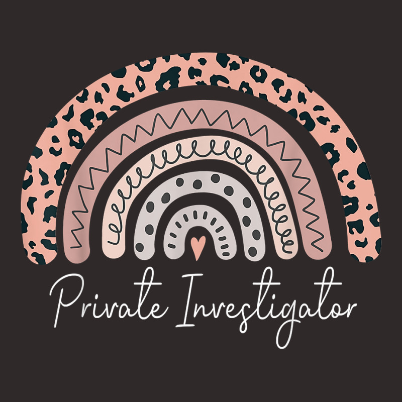 Private Investigator Leopard Rainbow Appreciation T Shirt Racerback Tank by MoczoTenleigh | Artistshot