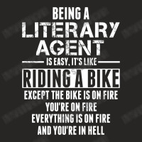 Being A Literary Agent Is Like Riding A Bike Ladies Fitted T-shirt | Artistshot