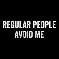 Regular People Avoid Me Introvert Private Gag T Shirt Maternity Scoop Neck T-shirt | Artistshot