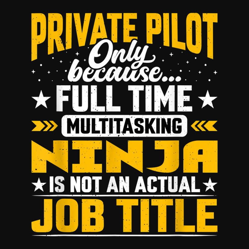 Private Pilot Job Title   Private Personal Pilot Aviator T Shirt Crop Top by MoczoTenleigh | Artistshot