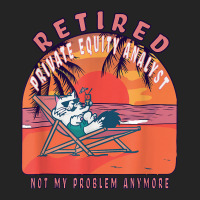 Retired Private Equity Analyst Funny Vintage Retirement T Shirt 3/4 Sleeve Shirt | Artistshot