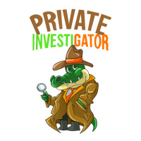 Private Investigator  Cute Alligator Researchers Funny Gift T Shirt Youth Tee | Artistshot