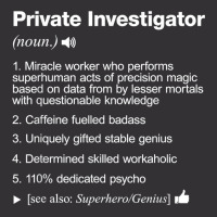 Private Investigator Job Definition Meaning Funny T Shirt Vintage Hoodie | Artistshot