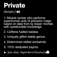 Private Job Definition Meaning Funny T Shirt Adjustable Cap | Artistshot