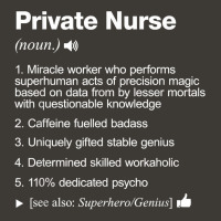 Private Nurse Job Definition Meaning Funny T Shirt Bucket Hat | Artistshot