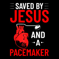 Saved By Jesus And A Pacemaker Heart Disease Awareness Funny Fleece Short | Artistshot