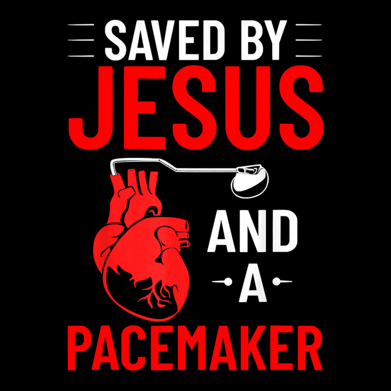 Saved By Jesus And A Pacemaker Heart Disease Awareness Funny Fleece Short | Artistshot