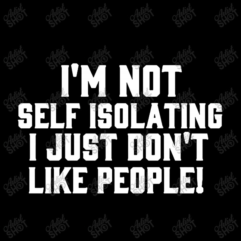 I'm Not Self Isolating V-Neck Tee by Jacobs | Artistshot