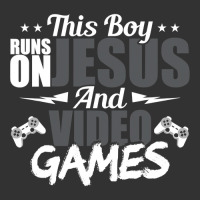 This Boy Runs On Jesus And Video Games Lover Gift Player Baby Bodysuit | Artistshot