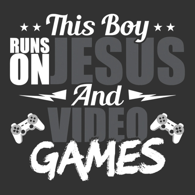 This Boy Runs On Jesus And Video Games Lover Gift Player Baby Bodysuit by thutrang92 | Artistshot