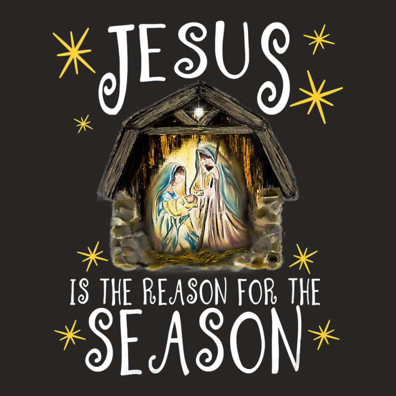 Womens Christmas Nativity Jesus Is The Reason For The Season Manger Vn Ladies Fitted T-Shirt by thutrang92 | Artistshot