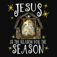 Womens Christmas Nativity Jesus Is The Reason For The Season Manger Vn Crop Top | Artistshot