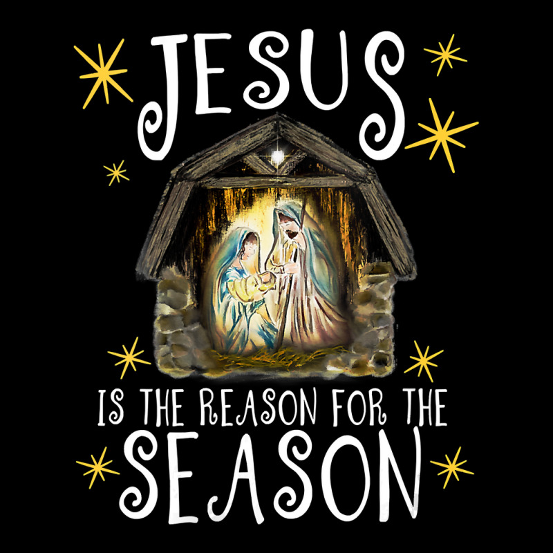 Womens Christmas Nativity Jesus Is The Reason For The Season Manger Vn Maternity Scoop Neck T-shirt by thutrang92 | Artistshot