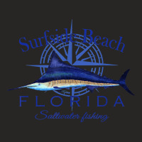 Surfside Beach Florida Sailfish Billfish Saltwater Fishing T Shirt Ladies Fitted T-shirt | Artistshot