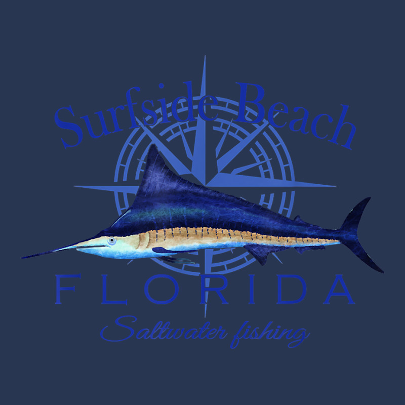 Surfside Beach Florida Sailfish Billfish Saltwater Fishing T Shirt Ladies Denim Jacket by ranmarbunathoo90 | Artistshot