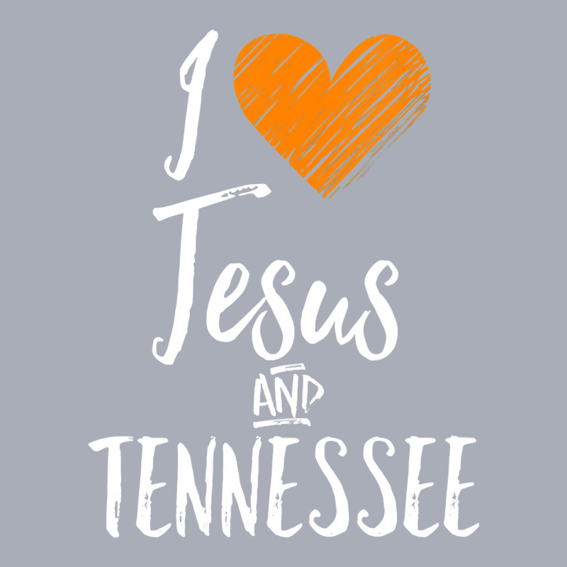 Womens I Love Jesus And Tennessee  Orange Heart Cute Fan Gift Vneck Tank Dress by thutrang92 | Artistshot