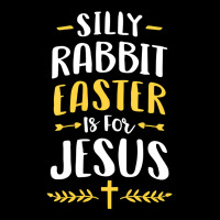 Womens Silly Rabbit Easter Is For Jesus  Easter Christian Gift Vneck Baby Tee | Artistshot