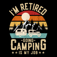 Vintage Caravan Trailer I'm Retired Going Camping Is My Job T Shirt Men's 3/4 Sleeve Pajama Set | Artistshot