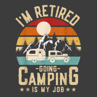 Vintage Caravan Trailer I'm Retired Going Camping Is My Job T Shirt Men's Polo Shirt | Artistshot