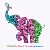 Elephant With Flower Metastatic Breast Cancer Awareness T Shirt Tank Top | Artistshot