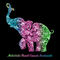 Elephant With Flower Metastatic Breast Cancer Awareness T Shirt Zipper Hoodie | Artistshot