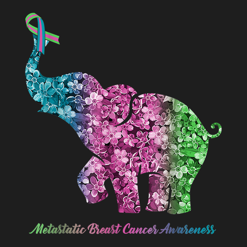 Elephant With Flower Metastatic Breast Cancer Awareness T Shirt Classic T-shirt by ranmarbunathoo90 | Artistshot