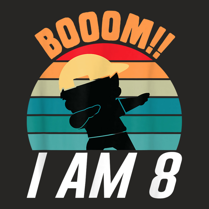 Boom I Am 8 Dabbing Boys 8th Birthday Eight Years T Shirt Ladies Fitted T-Shirt by SchonbergerKamile | Artistshot