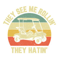 Funny Golf Cart Shirt See Me Rollin They Hatin Golf Humor T Shirt Women's Pajamas Set | Artistshot