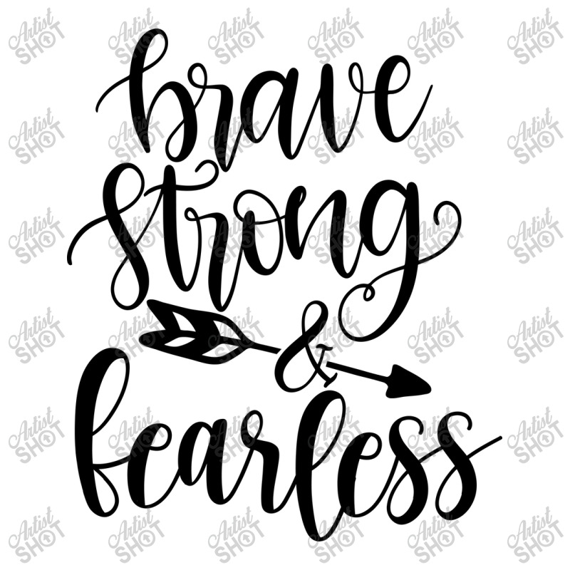 Brave Strong & Fearless V-Neck Tee by Nitastudioz | Artistshot