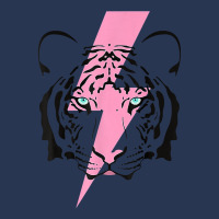 Tiger And Hot Pink Lightning Bolt T Shirt Ladies Denim Jacket | Artistshot