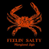 Feelin' Salty Maryland Style Crab Lovers Graphic T Shirt Men's 3/4 Sleeve Pajama Set | Artistshot