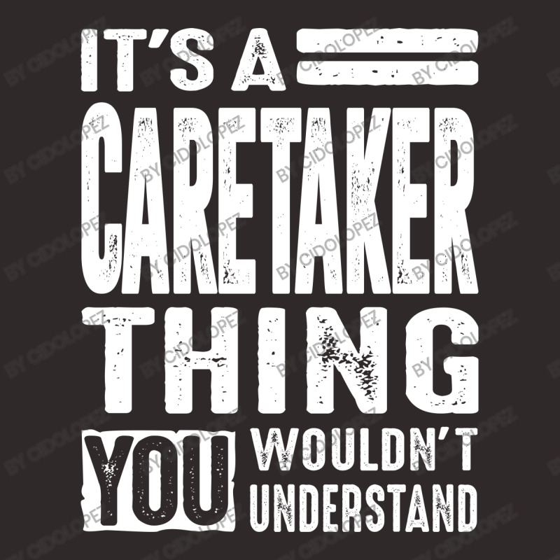 Caretaker Gift Funny Job Title Profession Birthday Idea Racerback Tank | Artistshot