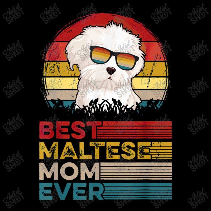 Og Vintage Best Maltese Mom Ever Mothers Day For Dog Mom Men's 3/4 Sleeve Pajama Set | Artistshot